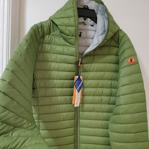 Save The Duck Water-Repellent Packable Hooded Quilted Puffer Jacket size M